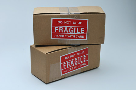 Nestle coffee mugs boxed for shipping stacked